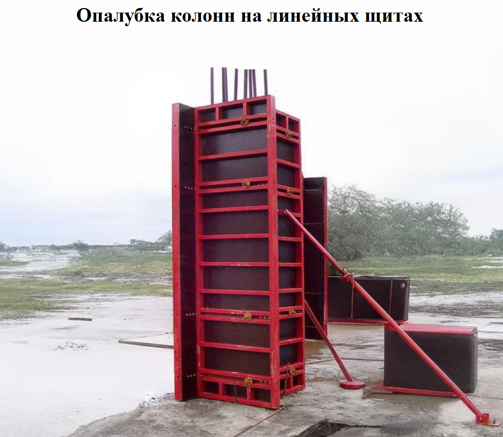 Опалубка колонн на линейных щитах в Челябинске